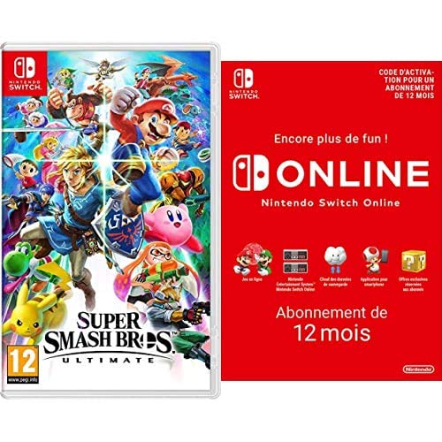 boutique en ligne Super Smash Bros Ultimate (Nintendo Switch) + Nintendo Switch Online - Abonnement 12 Mois | Code de téléchargement Z98ICS418 en ligne