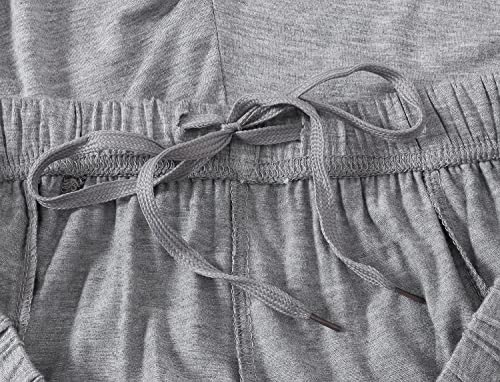 Promo JINSHI Homme Bas de Pyjama Court Doux Pantalon Shorts Modal Vêtements de Nuit Élastique avec Poches Qvo9KgqIf véritable contre