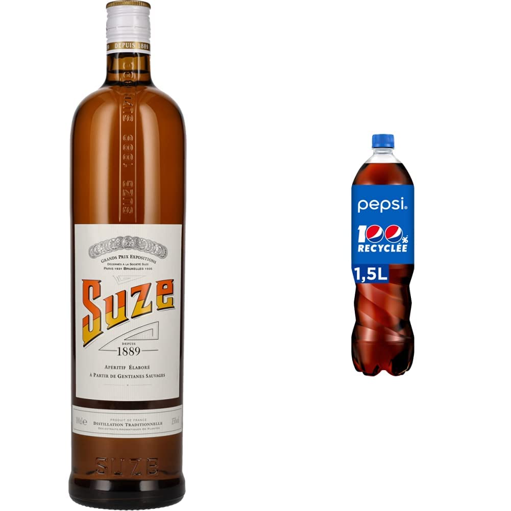 bon prix SUZE L’Originale 15% 100cl & Pepsi Cola 1,5 L ZiIztYFSx grand