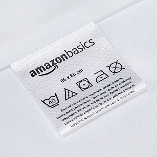 Achat Amazon Basics Parure de lit en microfibre, 3 pièce, Blanc brillant, Uni, 240 cm x 220 cm/65 cm x 65 cm x 2 UlV5AOzzR boutique en ligne