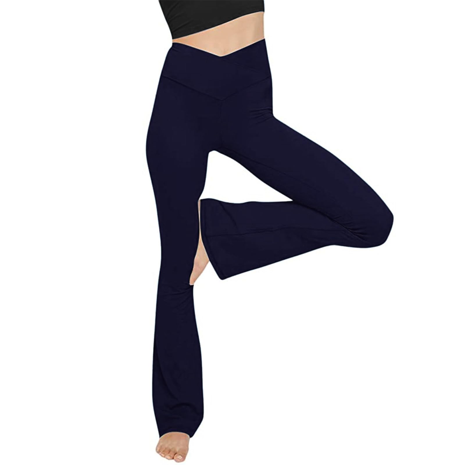 Exclusif Glacspyg Pantalon de Yoga pour Femme, Pantalon évasé avec Poches, Taille en V, Style Bootcut, Pantalon de Sport et de Loisirs pour Le Fitness qu8MPySHB en ligne