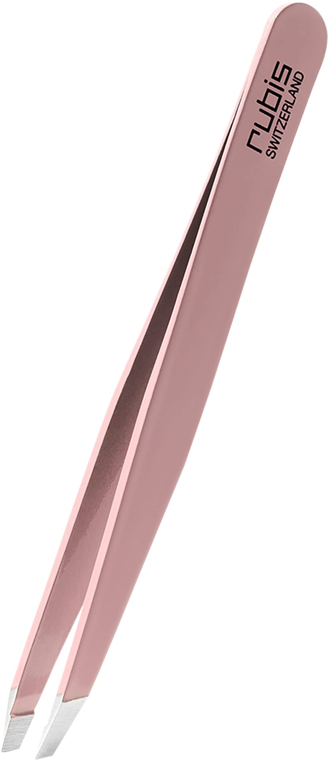 Outlet Shop  Pince à épiler Rubis en acier inoxydable rose - inclinée, fine et pointue - pince a epiler professionnelle pour les sourcils PUBhgTwsW grand