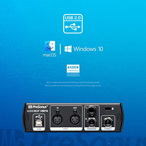 Magnifique PreSonus AudioBox USB 96 - Édition 25e anniversaire | Interface audio à 2 entrées/2 sorties avec ensemble de logiciels comprenant les DAWs Studio One Artist et Ableton Live Lite, et plus p57I4f6nf stylé 