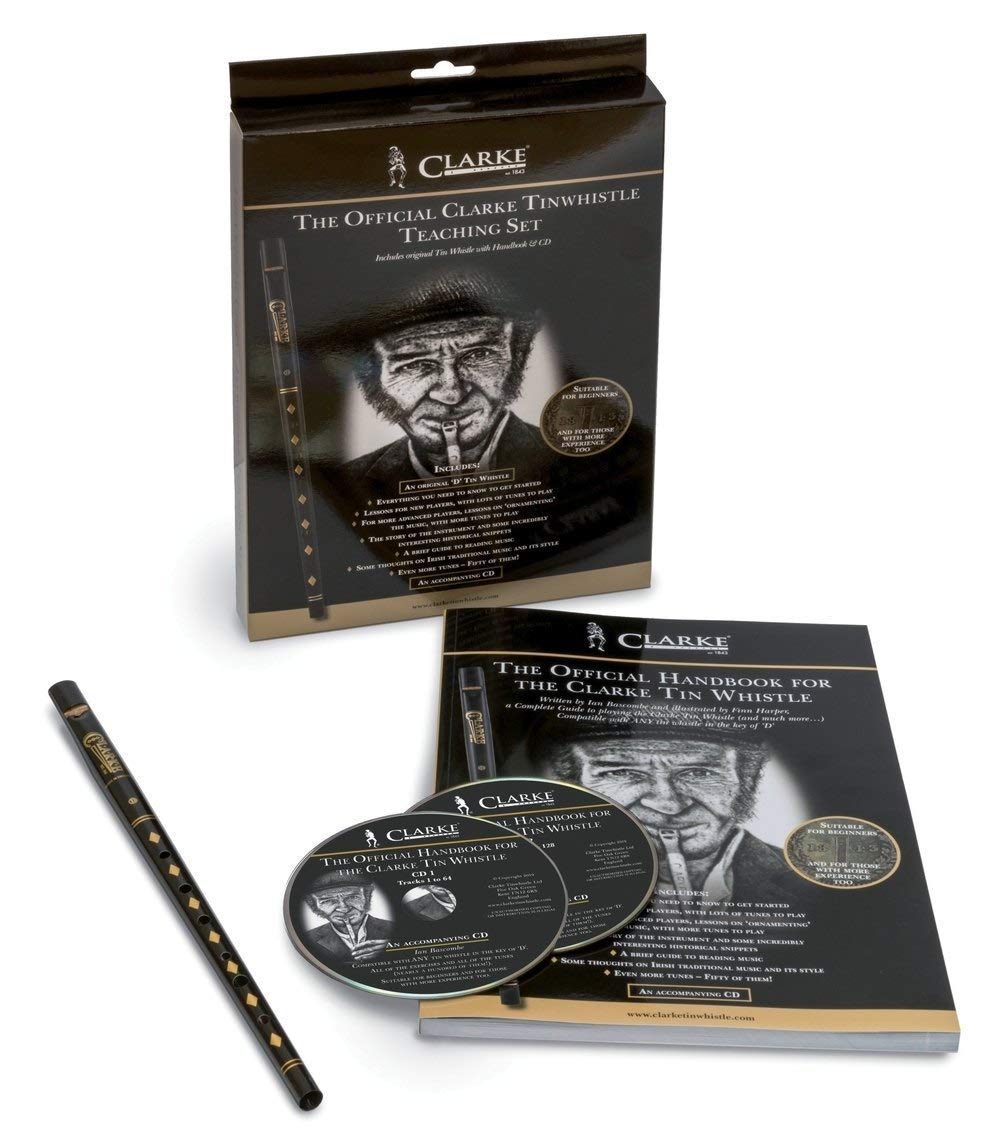 Pas Cher Clarke 700555 Pennywhistle Flûte à bec noir tonalité ré avec manuel et CD yrTIZTvXa Boutique