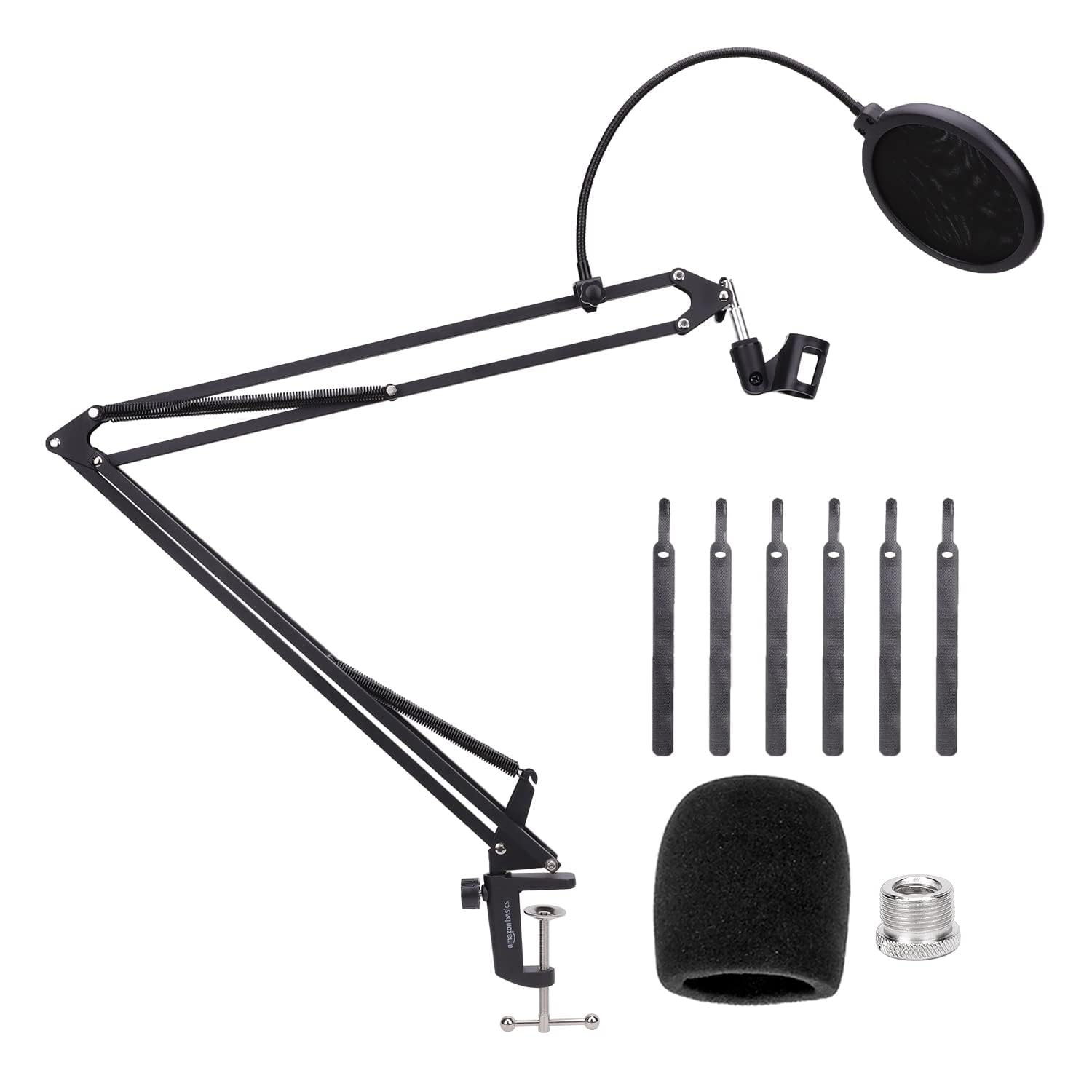 Magnifique Amazon Basics Support/bras de microphone avec bonette, bras de 19 pouces/48,2 cm, Noire xwi3fbUjR stylé 