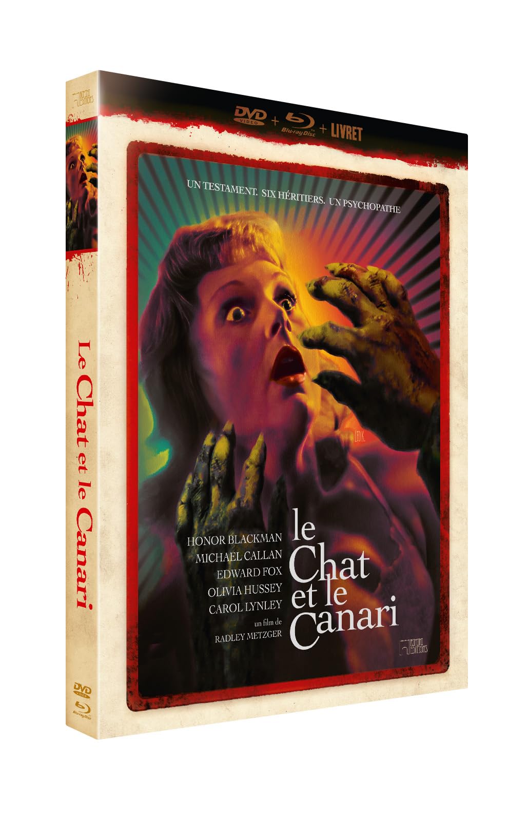 Magnifique Le Chat et le canari - Collector Digipak Edition Limitée - COMBO BLURAY + DVD + LIVRET LMYDgvlIe stylé 