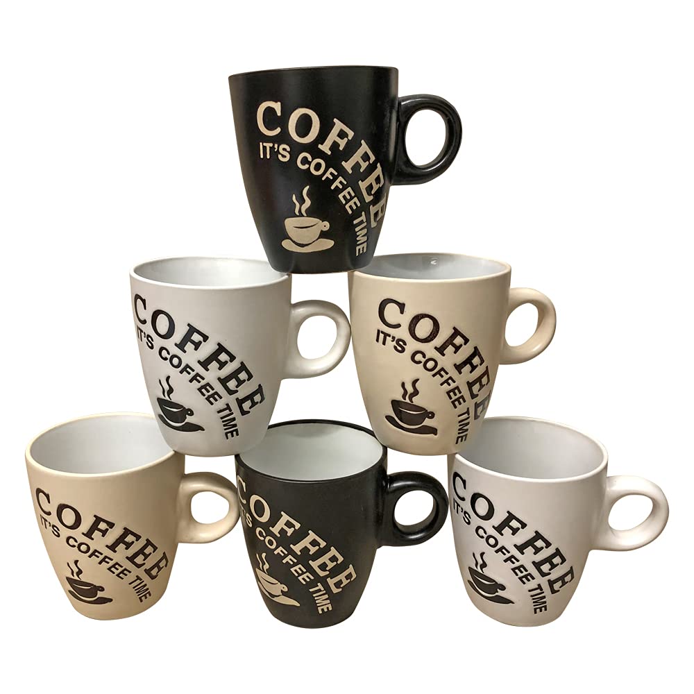 Promotions Lot de 6 tasses à café en céramique, 150 ml LpMwL2sx4 en ligne