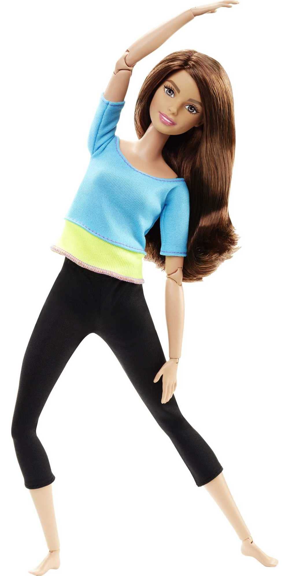 Magnifique Barbie Made to Move Poupee Articulee Fitness Ultra Flexible Brune avec Haut Bleu et 22 Points d´Articulations, Jouet pour Enfant, DJY08 Y4nm9EYgU meilleure vente
