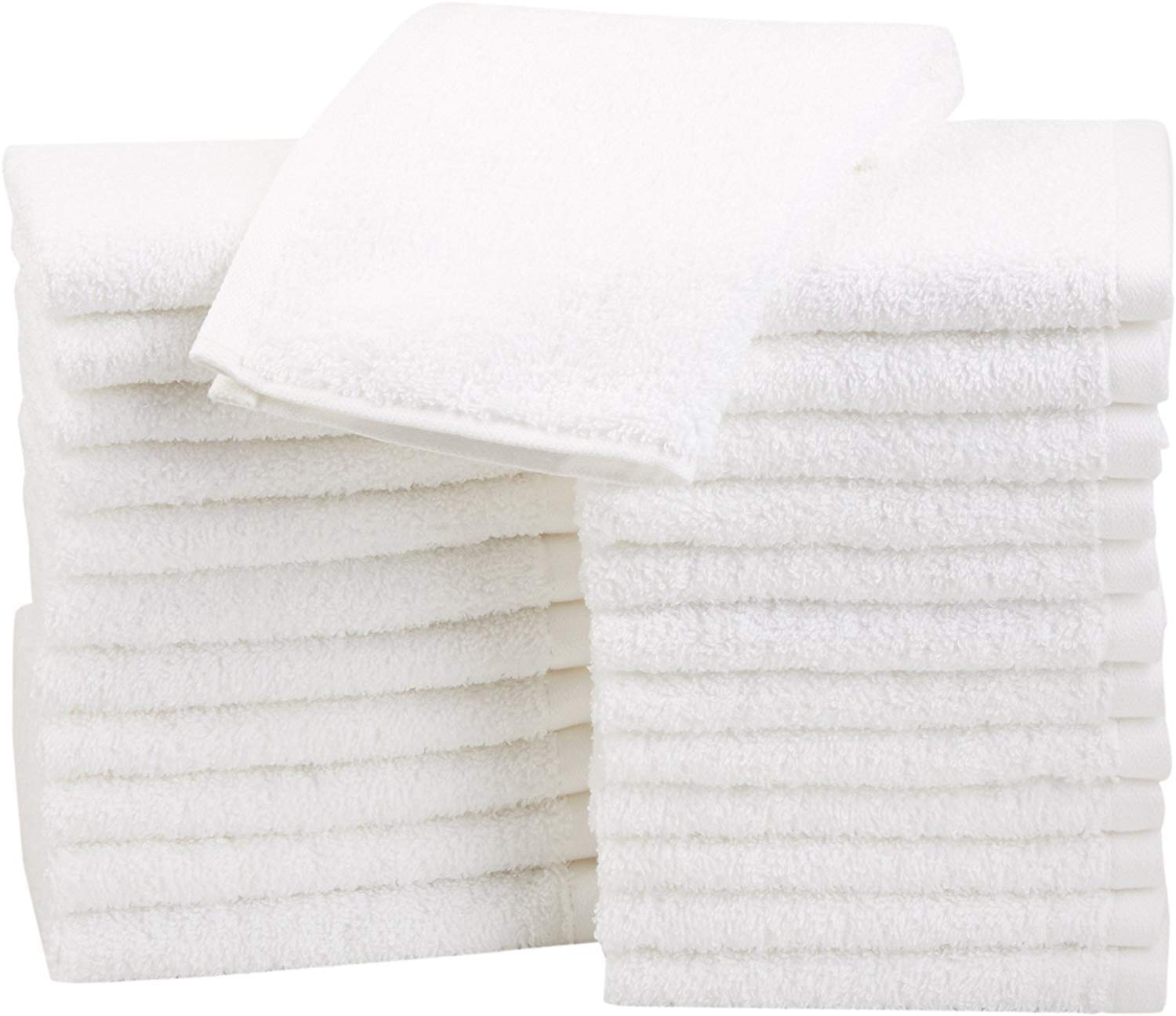 Populaire Amazon Basics Lot de 24 petites serviettes en coton 30 x 30 cm Blanc VyWRpP950 juste de l´acheter
