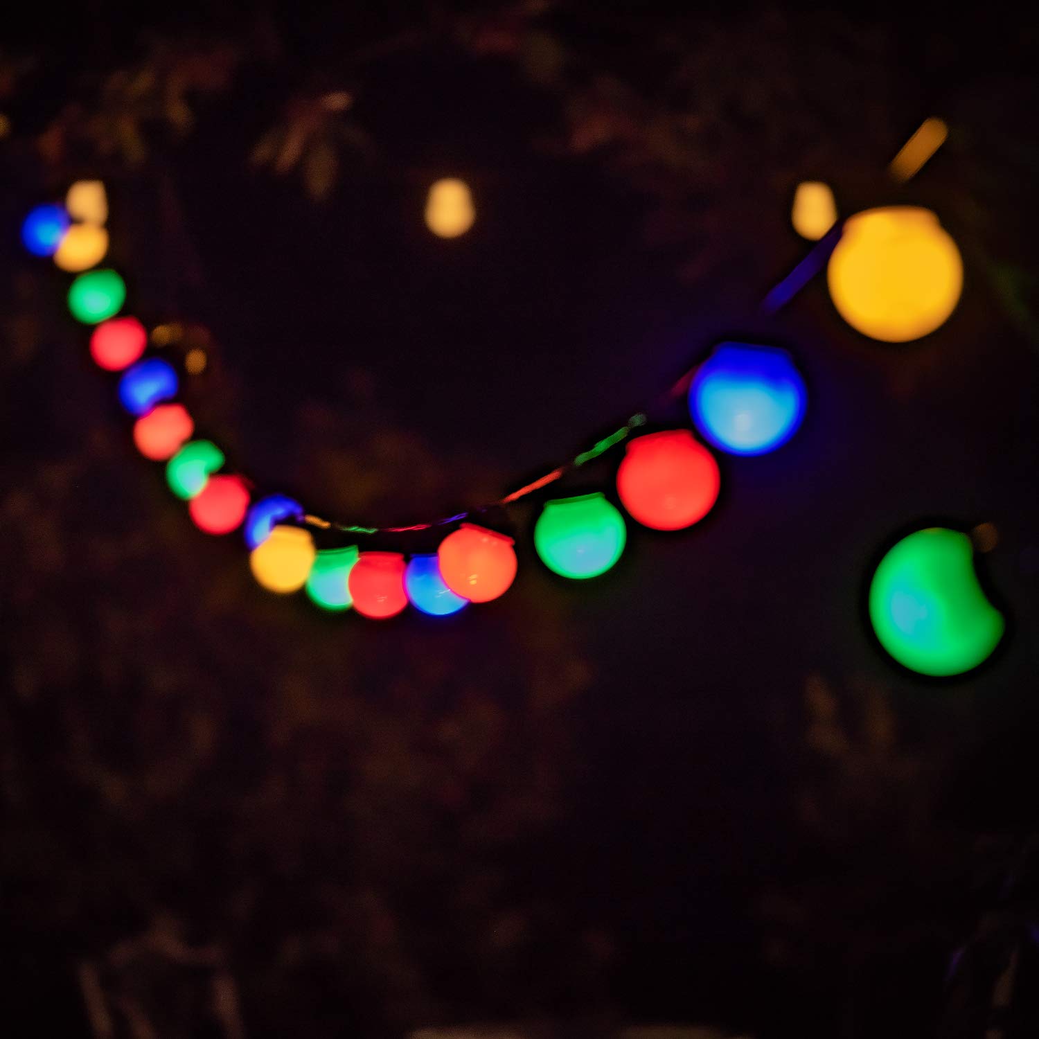 grande remise LED Guirlande lumineuse multicolores de 9,5 m avec 20 balles pour intérieur extérieur Décoration pour Guinguettes, Fêtes, Anniversaire, Mariages    [Classe énergétique A] mfvCW5ONQ en solde