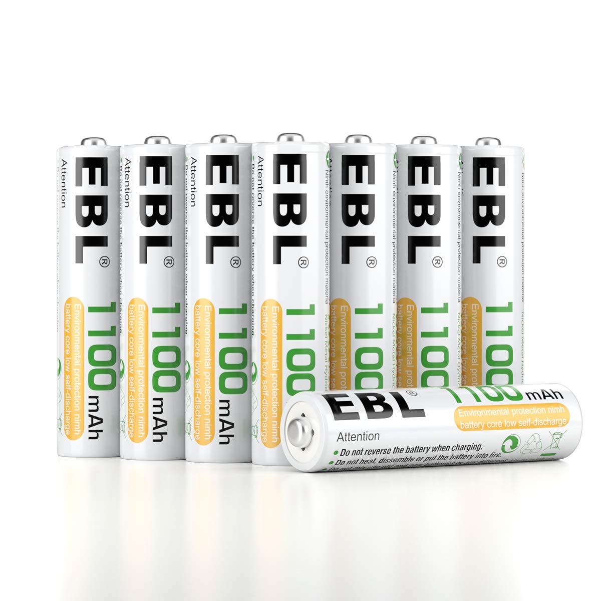 acheter EBL 8PCS Piles Rechargeables AAA 1100mAh 1,2V Ni-MH, Haute Capacité Réelle Batteries Rechargeables, avec Boîte de Stockage de Piles Navp82Dy5 en ligne