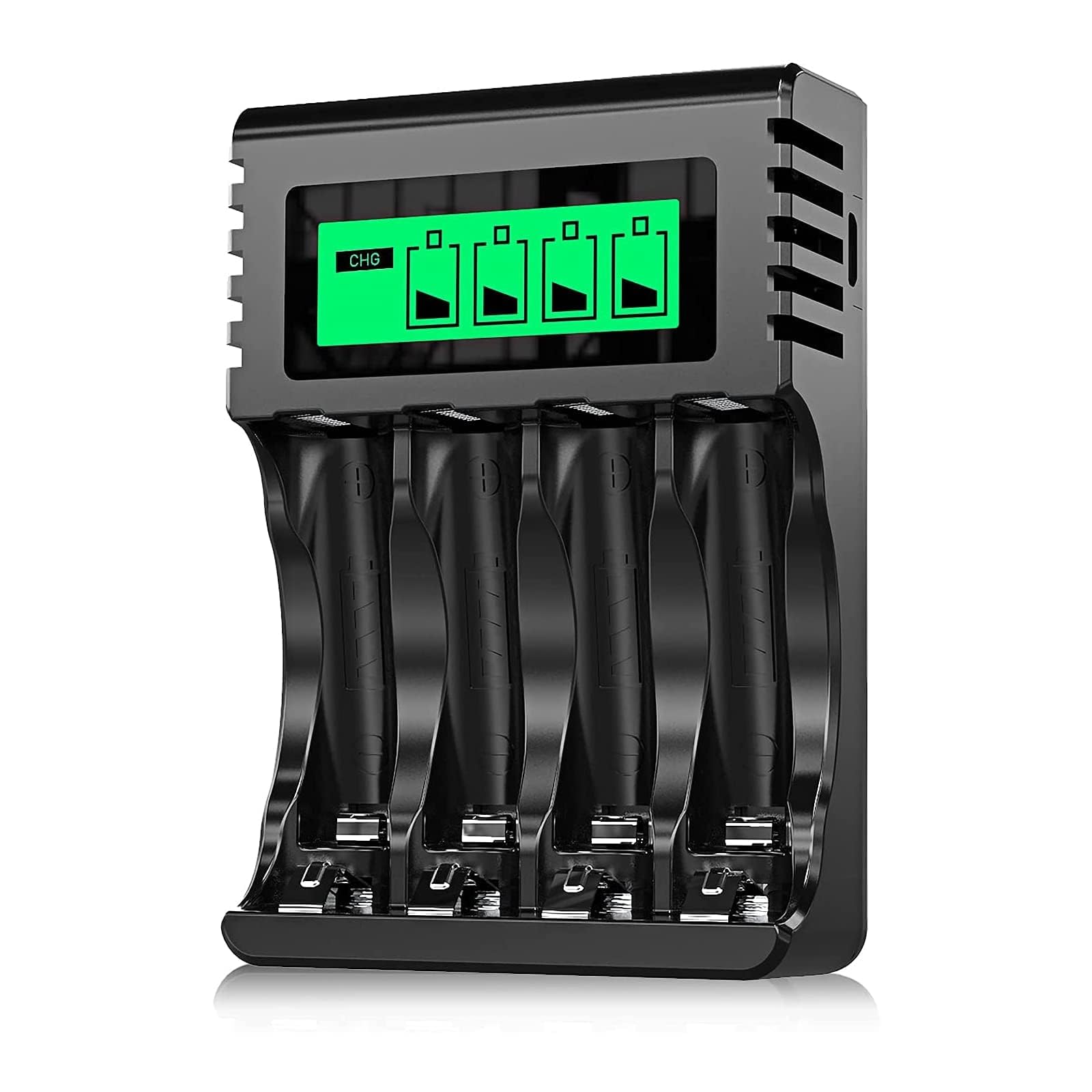 Achat POWEROWL 4 Slots Chargeur Piles Rechargeable Charge Rapide pour AA AAA Rechargeable avec Port USB sfvN530dp Haute Quaity