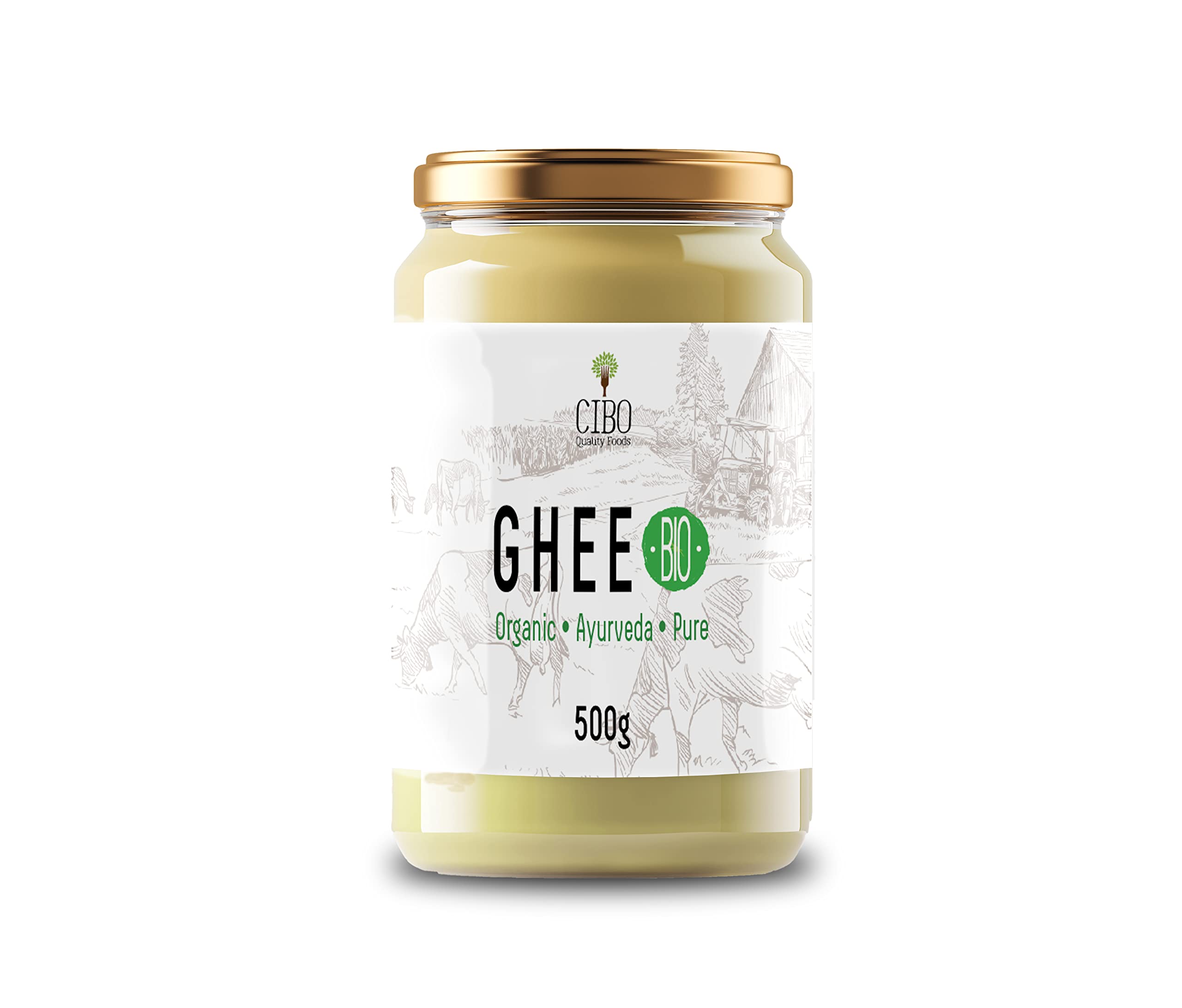 boutique en ligne Cibo Ghee BIO - Beurre clarifié Made in Italy - Produit avec du lait des régions de Parme et Reggio Emilia - 500gr SqWX9HnQ2 frais