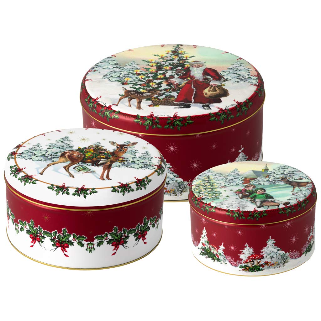 Parfait Villeroy & Boch - Winter Collage Accessoires ensemble de boîtes à biscuits, multicolores, 19,7 x 9,4 cm, 3 pièces mr85T8HzA Prix ​​bas