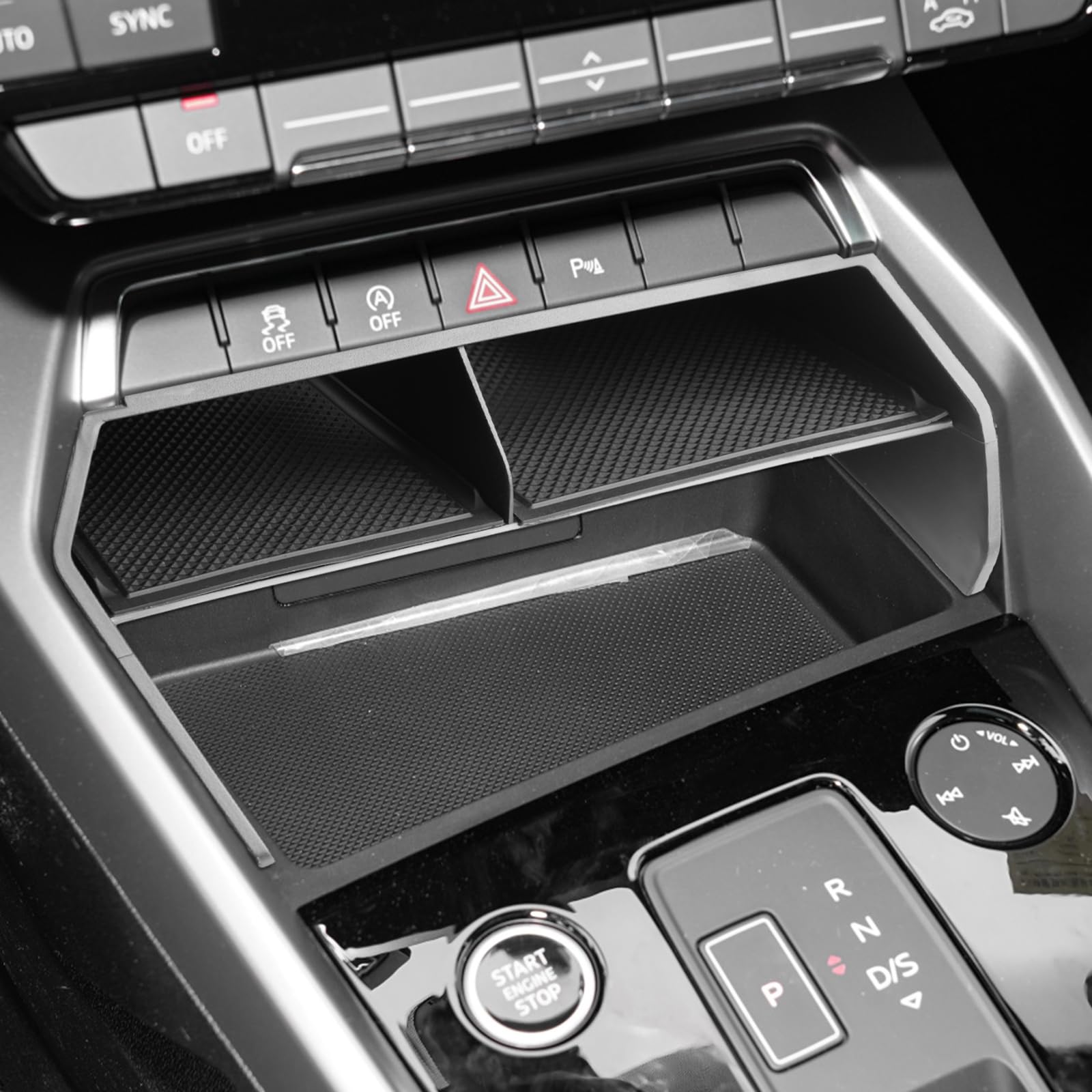 Abordable CDEFG Compatible avec Audi A3 8Y 2021-2023 2024 Boîte de Rangement pour Console Centrale Commande Centrale Multifonctionnel Rangement pour voiture Console Organiseur Plateau A3 8Y Accessoires oQOcV0V98 Prix ​​bas