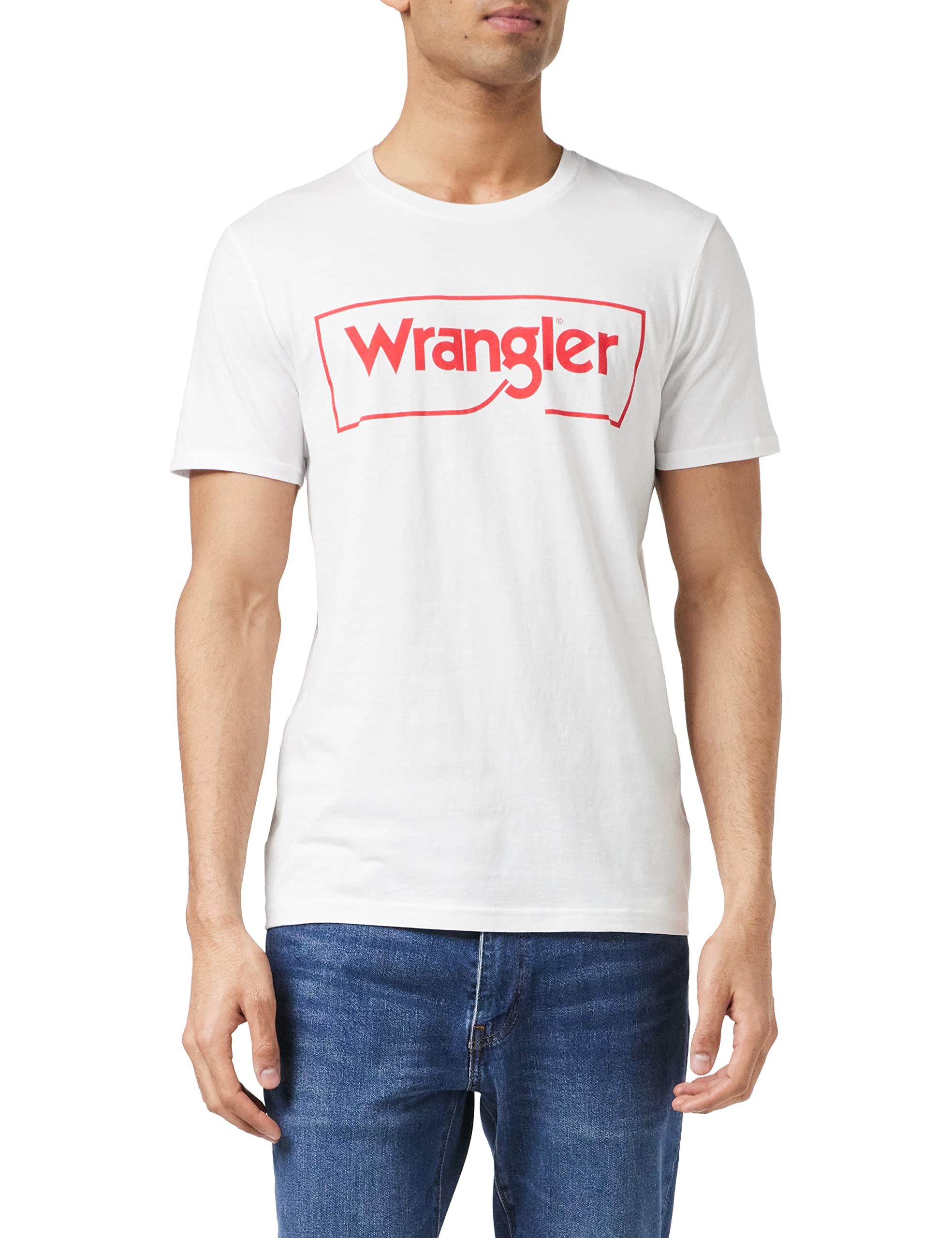 vente chaude Wrangler Logo Thé T-Shirt Homme tRYH14Coq stylé 