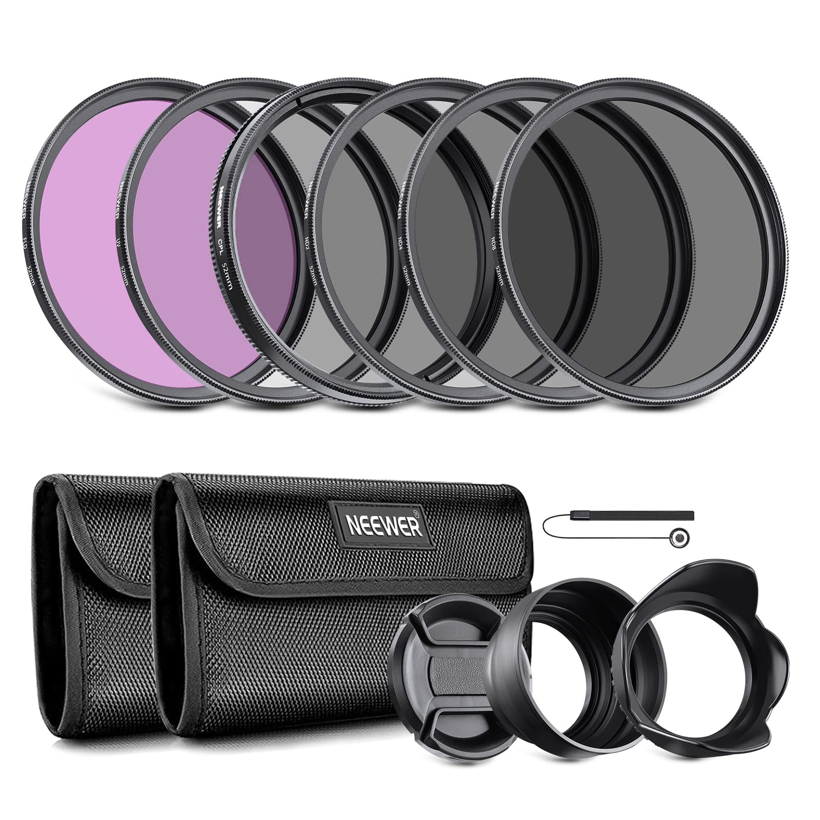 Magnifique Neewer 52mm Objectif Filtre Kit d´Accessoire pour Nikon D7100 D7000 D5200 D5100 D5000 D3300 D3200 D3100 D3000 D90 D80 Appareils Photo Reflex Numériques Z3GYQaCYi en vente