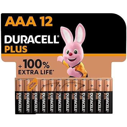soldes Piles AAA Duracell Plus (lot de 12) - Alcalines 1,5V - Jusqu’à 100% plus longtemps - Idéales pour les appareils du quotidien - Emballage 0% plastique - Conservation 10 ans - LR03 MN2400 nccn8LIcs vente chaude