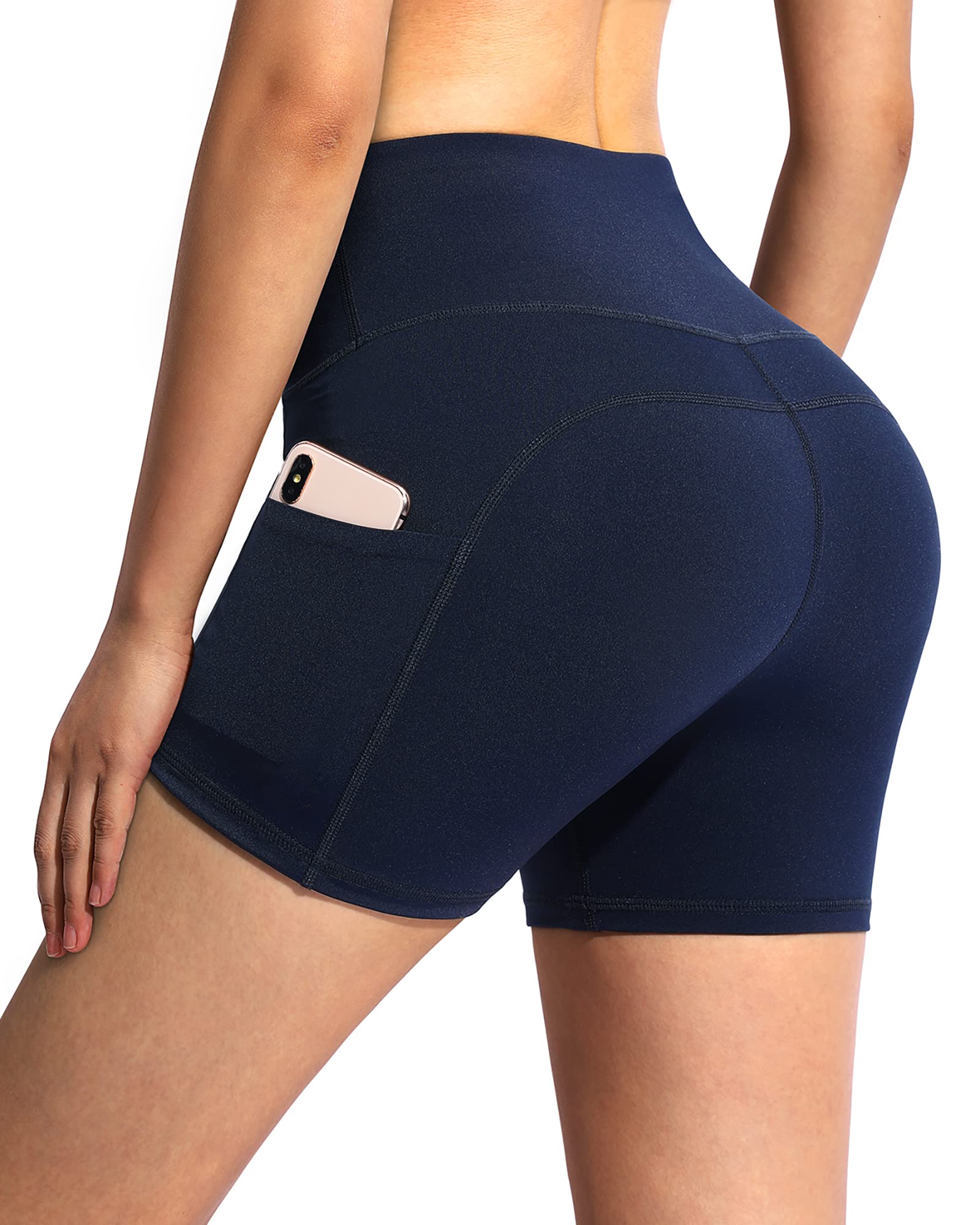 Achat G4Free Shorts de Yoga Taille Haute avec Poches Sh