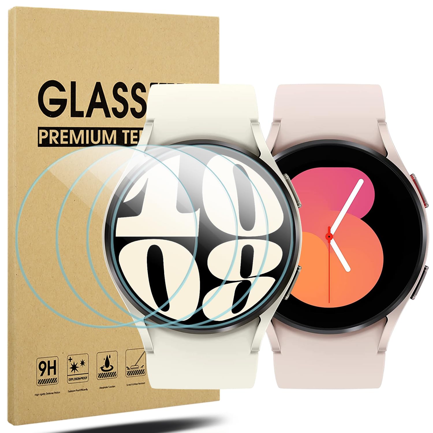 en vente Diruite 4 Pièces Protection Écran pour Samsung Galaxy Watch 6/5/4 40mm Protecteur D´écran(Diamètre 37mm), HD Verre Trempé pour Samsung Galaxy Watch 6 40mm/Galaxy Watch 5 40mm/Galaxy Watch 4 40mm Z7GqiUGO2 boutique en ligne
