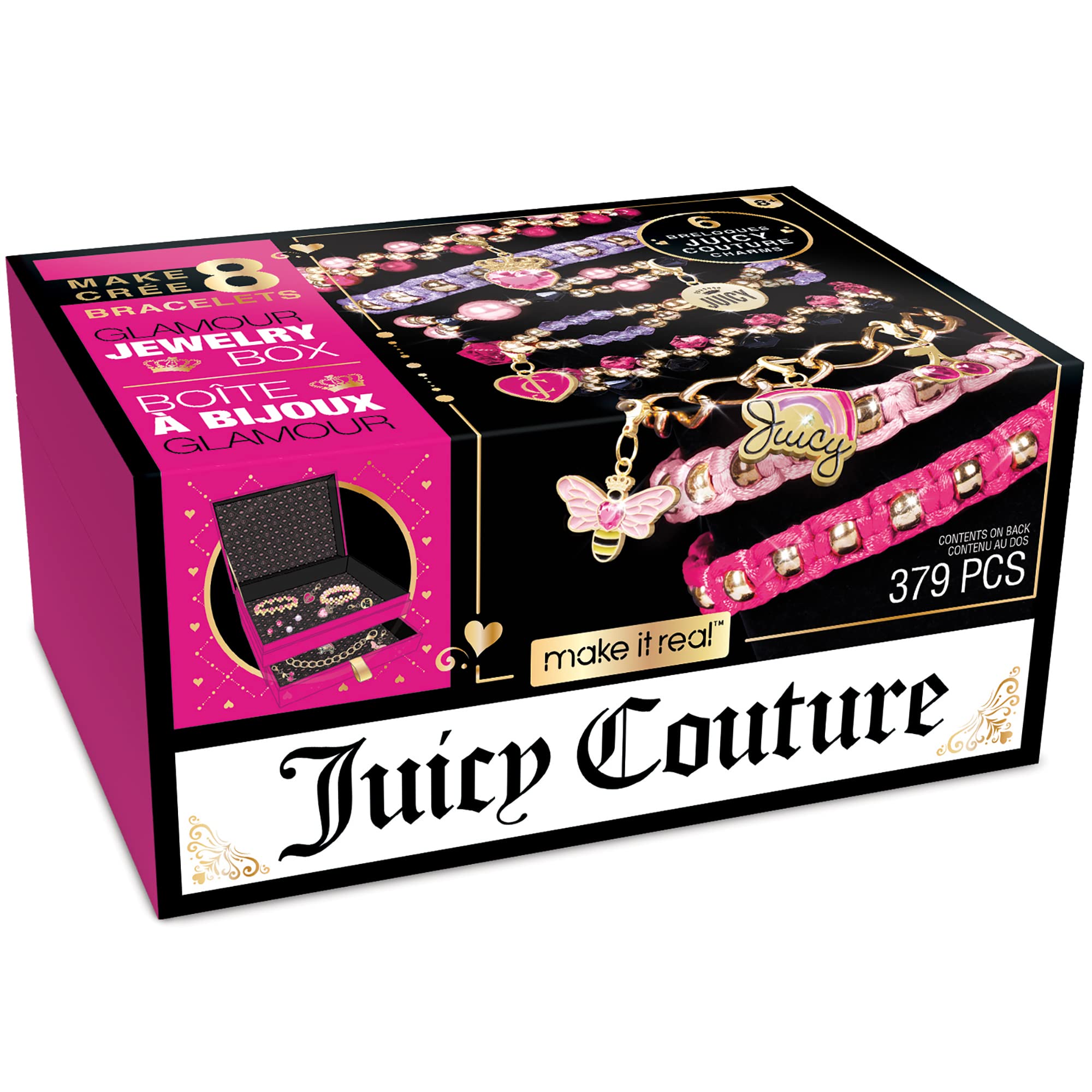 en vente Make It Real Juicy Couture Jewellery Box DIY Bracelets Craft Creative Set 4461 Pink VN8yFwG6h stylé 