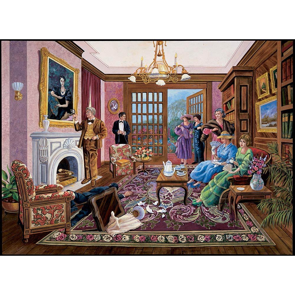vogue  Bits and Pieces - 1000 Piece Murder Mystery Puzzle - Murder at Bedfor Manor by Artist Gene Dieckhoner - Solve The Mystery - 1000 pc Jigsaw Ul0dS4uKO Vente chaude