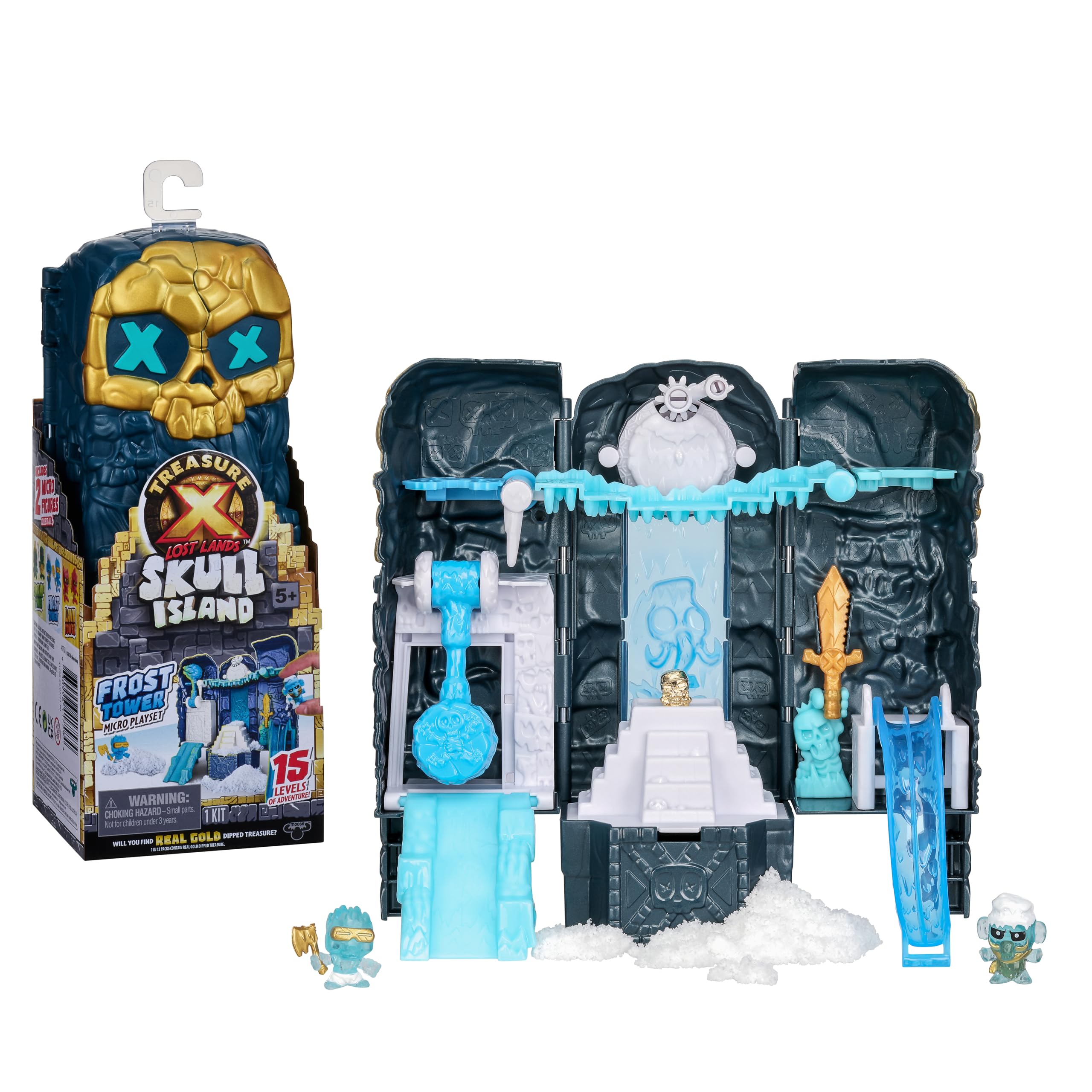 Outlet Shop  Mini set de jeu Tour de glace Treasure X Lost Lands Skull Island, 15 niveaux d’aventure. Déjoue les pièges et découvre 2 figurines miniatures. Trouveras-tu un trésor en or véritable ? LfZfHL8Jt frais