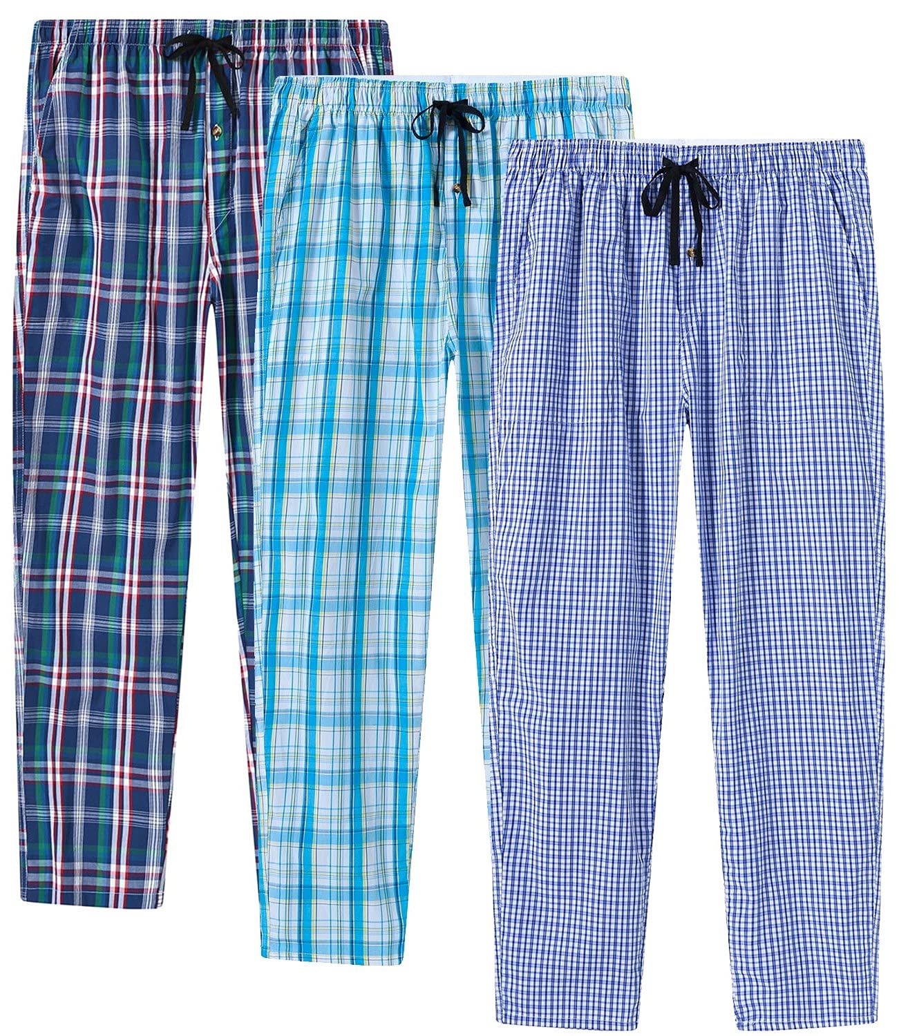 Classique MoFiz Pantalon Pyjama Homme Coton Carreaux Pa
