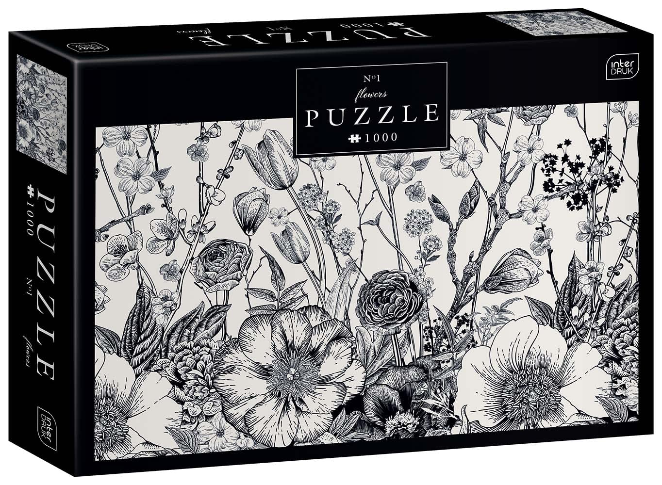 Promo Interdruk PUZ1000FLO1 - 1000 Pieces Puzzle for Adults - Flowers no. 1 uKxSouk1O mode