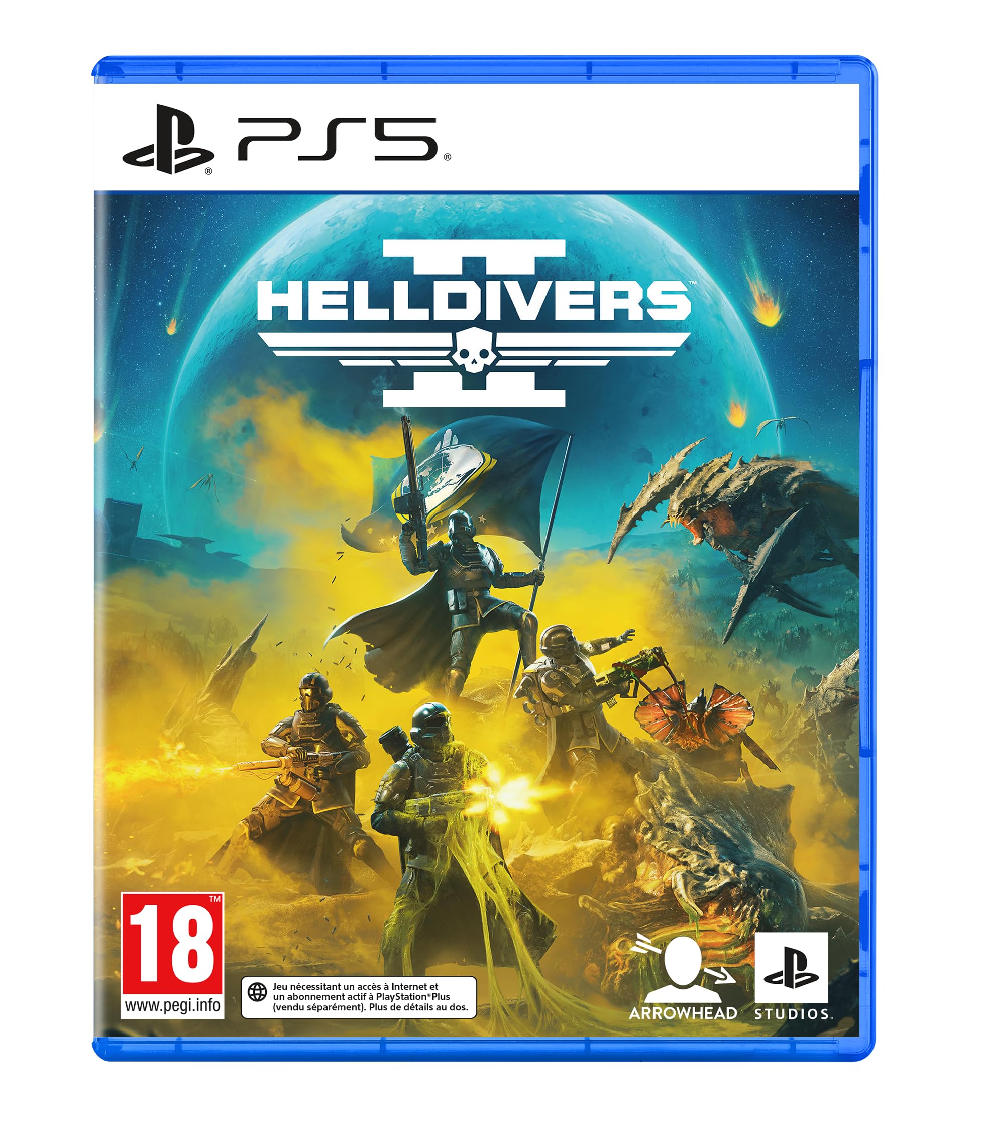 en ligne Helldivers II PS5, jeu de tir en ligne, Version Physique avec CD, En Français, 4 joueurs, PEGI 18, Pour PlayStation 5 vQFuw6VNl véritable contre
