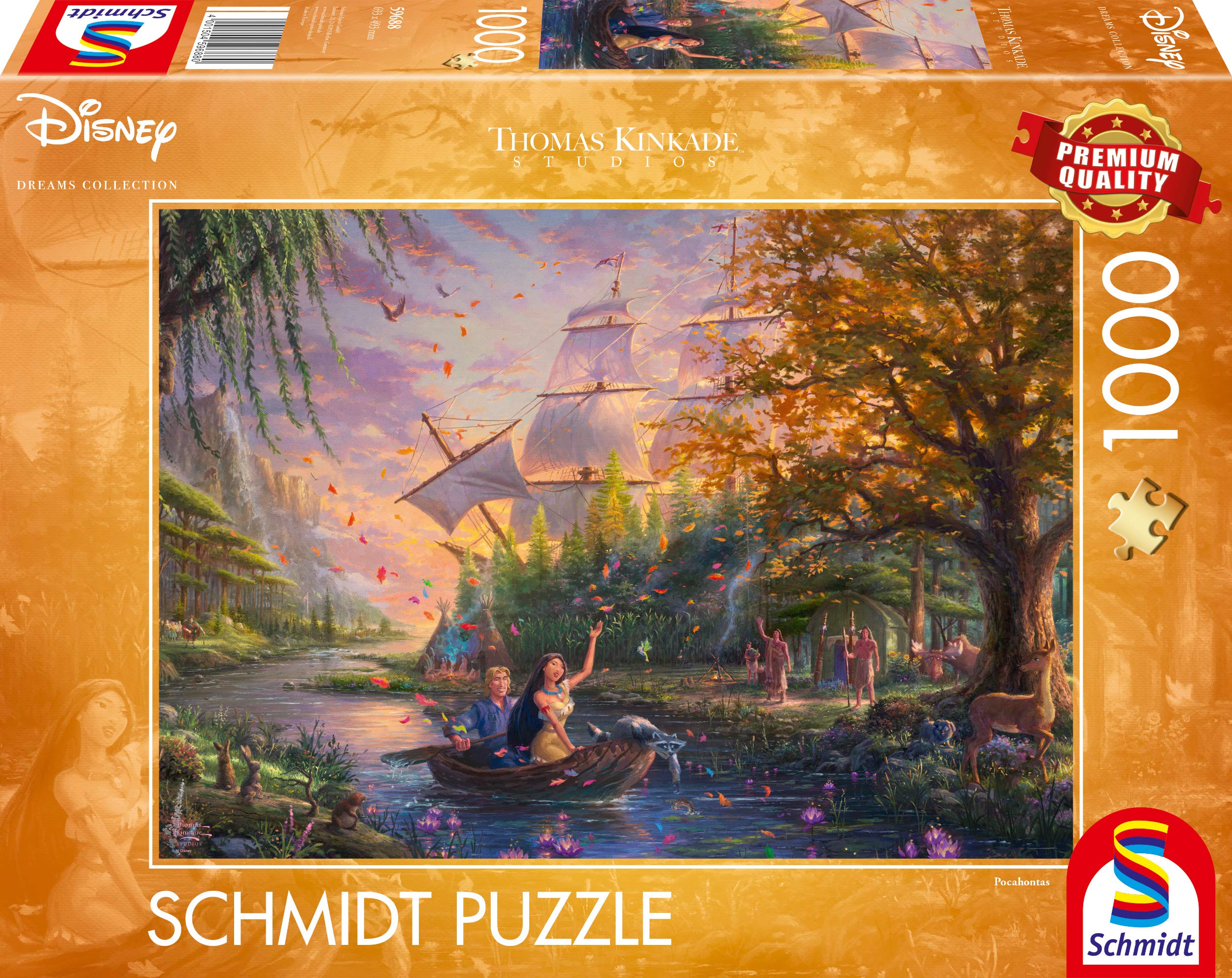 Parfait Schmidt, Thomas Kinkade: Disney Pocahontas Puzzle - 1000pc, Puzzle, Ages 12+, 1 Players rU3rOHTd7 stylé 