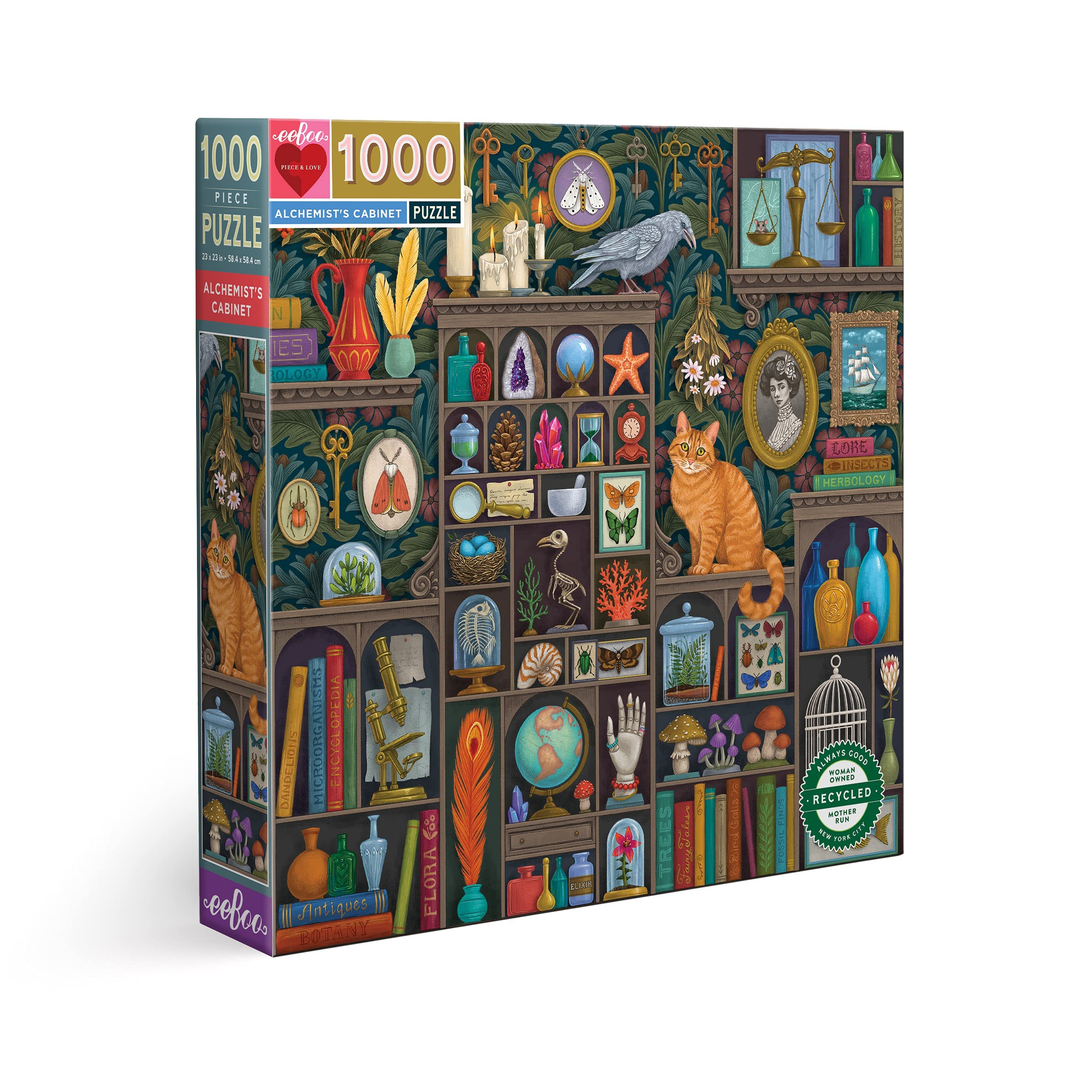 pas cher eeBoo- Cabinet de l’alchimiste Adulte avec des détails fascinants – Puzzle 1000 pièces en Carton recyclé-PZTALC, Multicolore TT4G6On8s Vente chaude