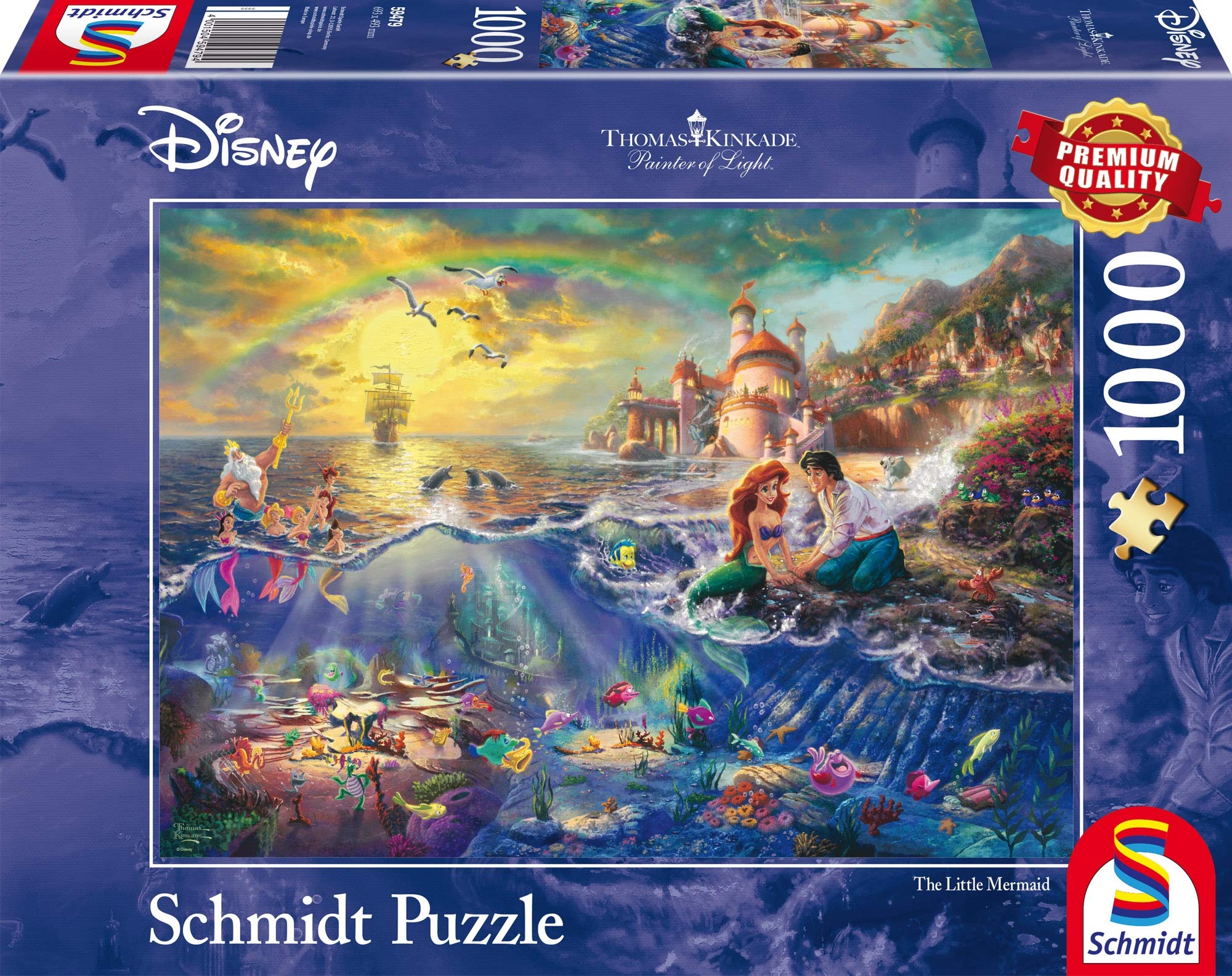 prix de gros Schmidt , Thomas Kinkade: Disney The Little Mermaid Puzzle - 1000pc , Puzzle , Ages 12+ , 1 Players VKJXrfMCI véritable contre