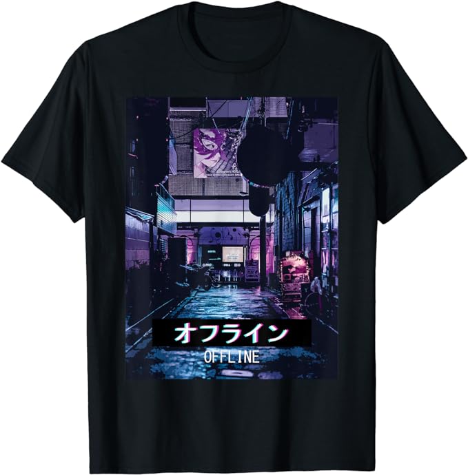 boutique en ligne Japon Tokio Anime Aestethic Vaporwave T-Shirt WsjYV6pfD à vendre
